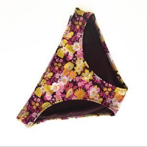 AERIE Colorful Floral Bikini Bottom Size Medium NWOT